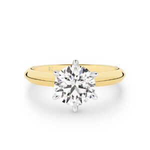 Legacy Round Brilliant Lab Diamond Solitaire Engagement Ring In 18K Yellow Gold