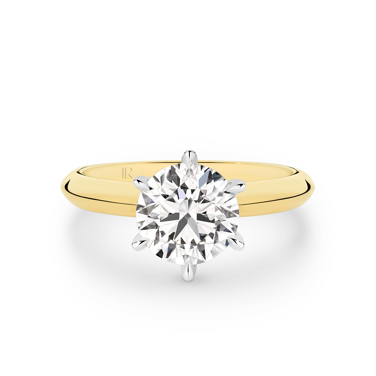 Legacy Round Brilliant Lab Diamond Solitaire Engagement Ring In 18K Yellow Gold