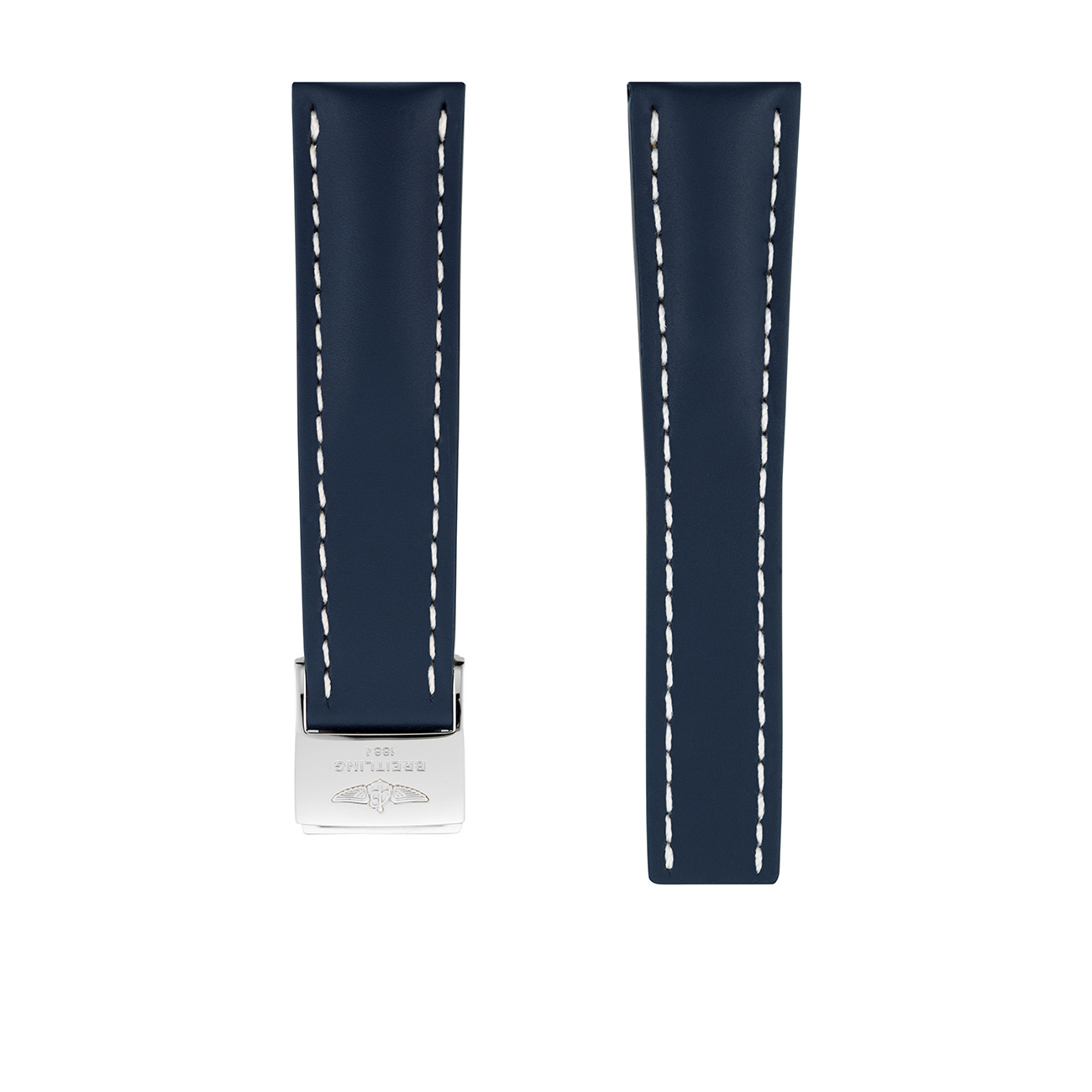 Breitling Blue Calfskin Leather Watch Strap 24mm
