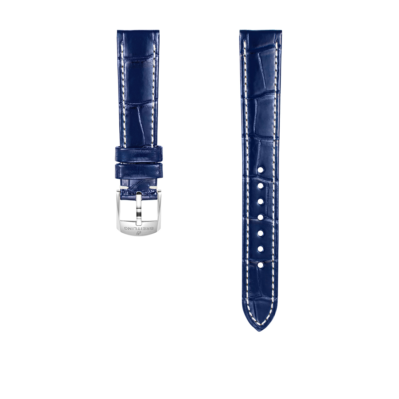 Breitling Blue Alligator Leather Watch Strap 16mm
