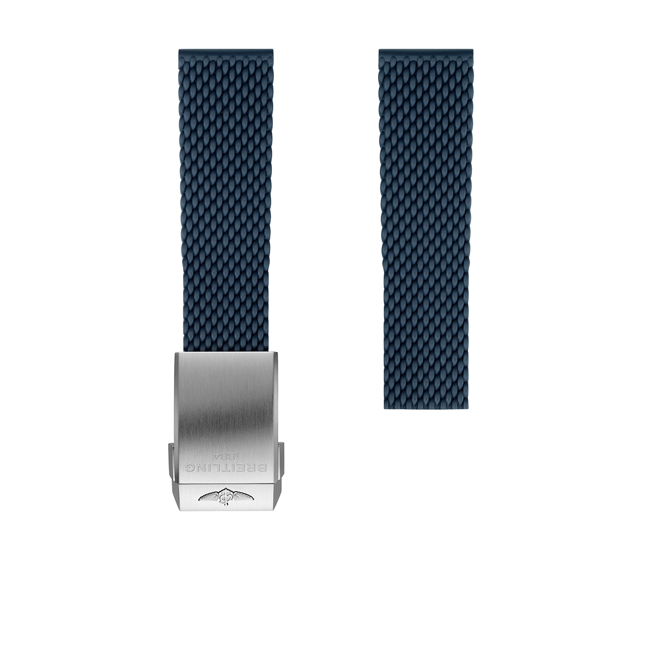 Breitling Blue Mesh Rubber Watch Strap 22mm