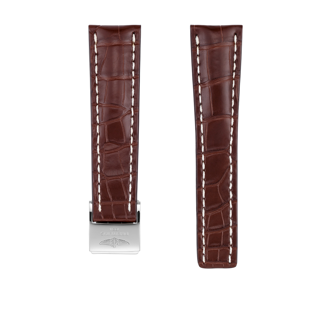 Breitling Brown Alligator Leather Watch Strap 24mm