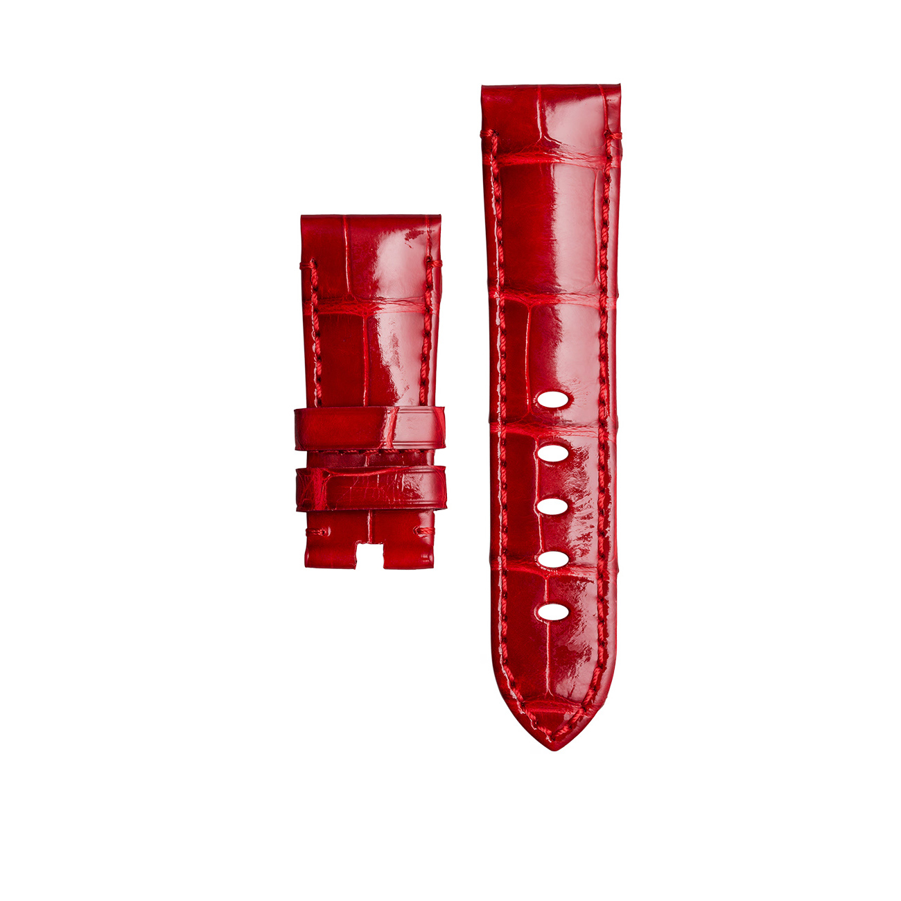 Panerai Red Leather Watch Strap 20mm