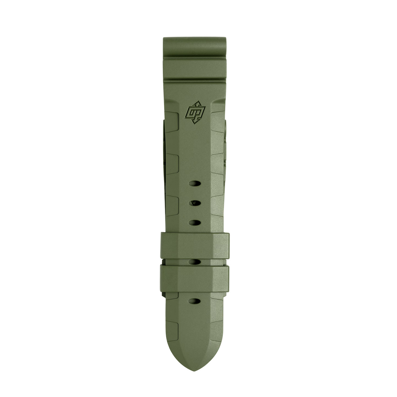 Green rubber watch strap hotsell