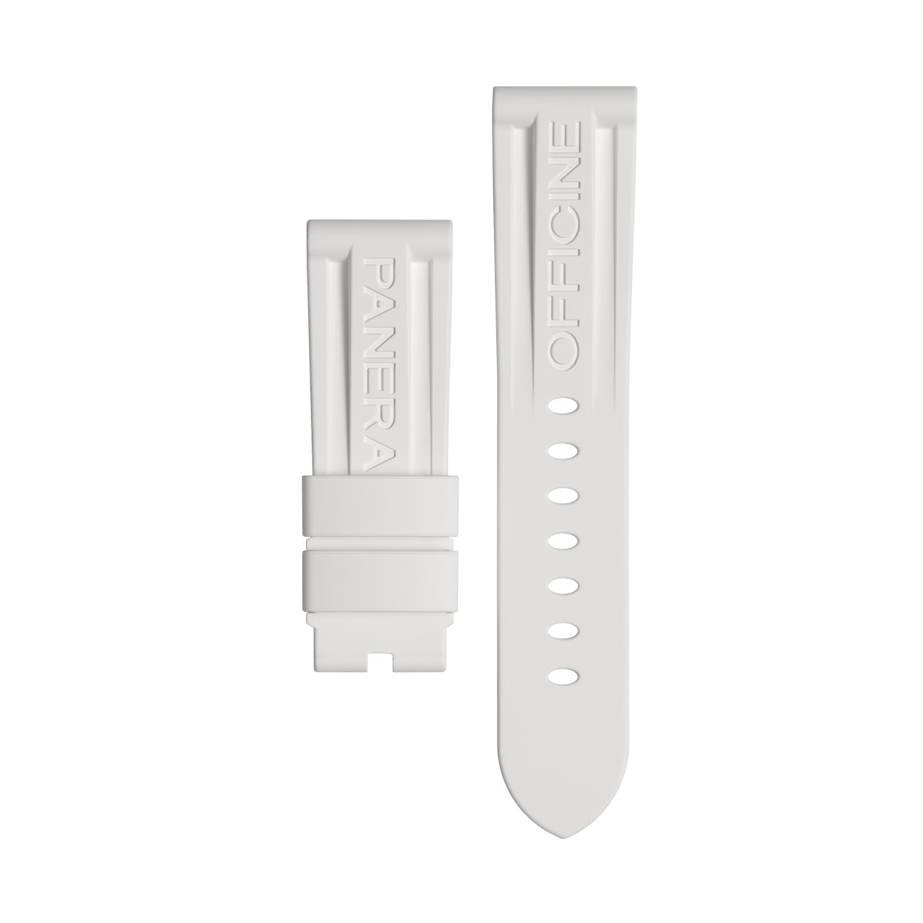 Panerai White Caoutchouc Watch Strap 22mm