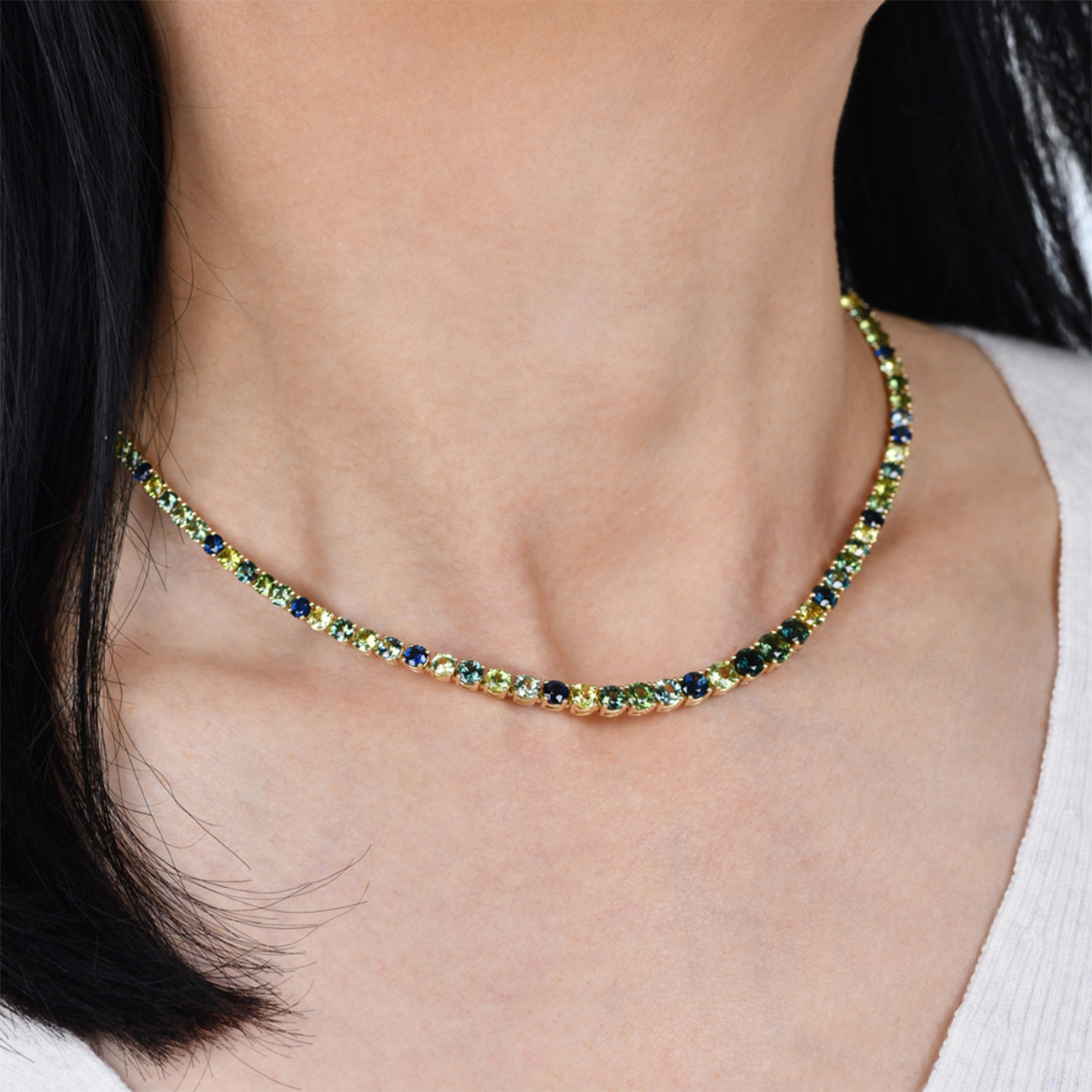 Australian Sapphire Orana Necklace