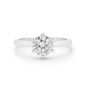 1.50ct Legacy Round Brilliant Lab Diamond Solitaire 18K White Gold Engagement Ring