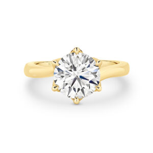 Legacy Round Brilliant Lab Diamond Solitaire Engagement Ring In 18K Yellow Gold