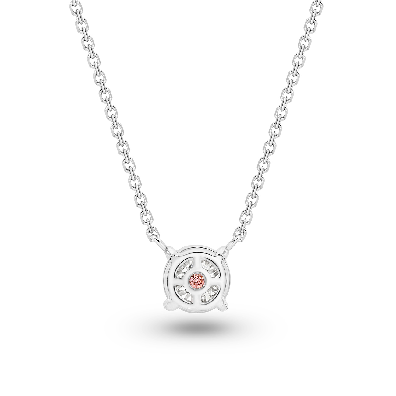 Classic Solitaire Oval Brilliant Lab Diamond Necklace In 18K White Gold 1.00ct