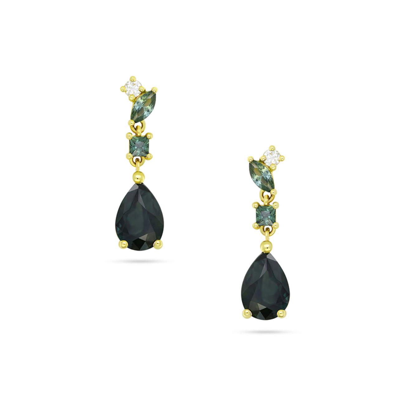 Multicoloured Australian Sapphire Bianca Earrings