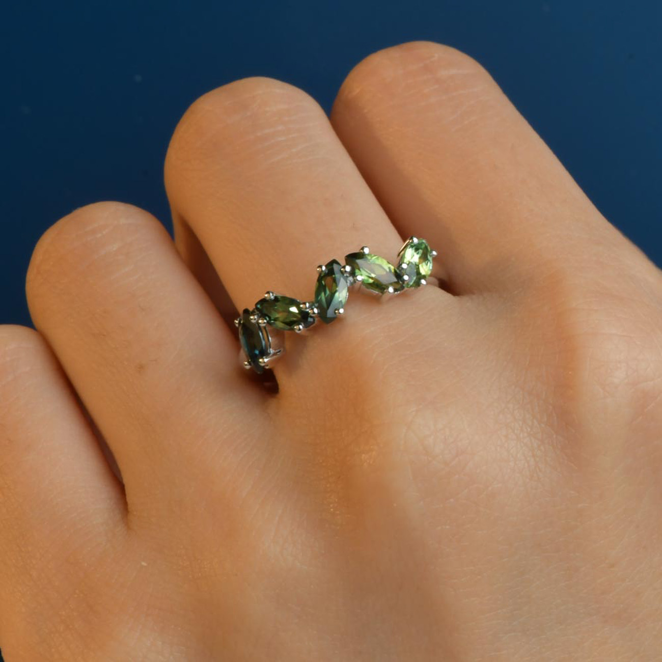 Parti Australian Sapphire Matilda Ring