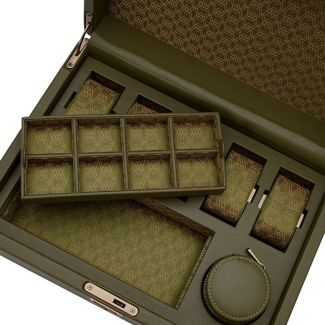 Wolf Earth 5 Piece Watch Box with Storage