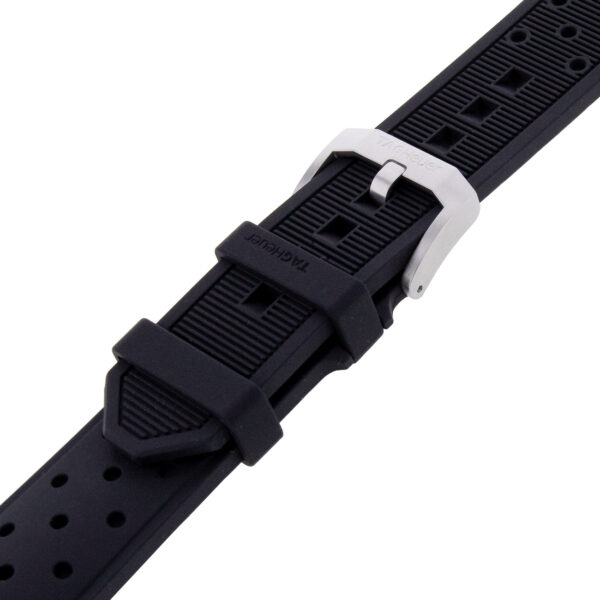 TAG Heuer black rubber watch strap - BT0724