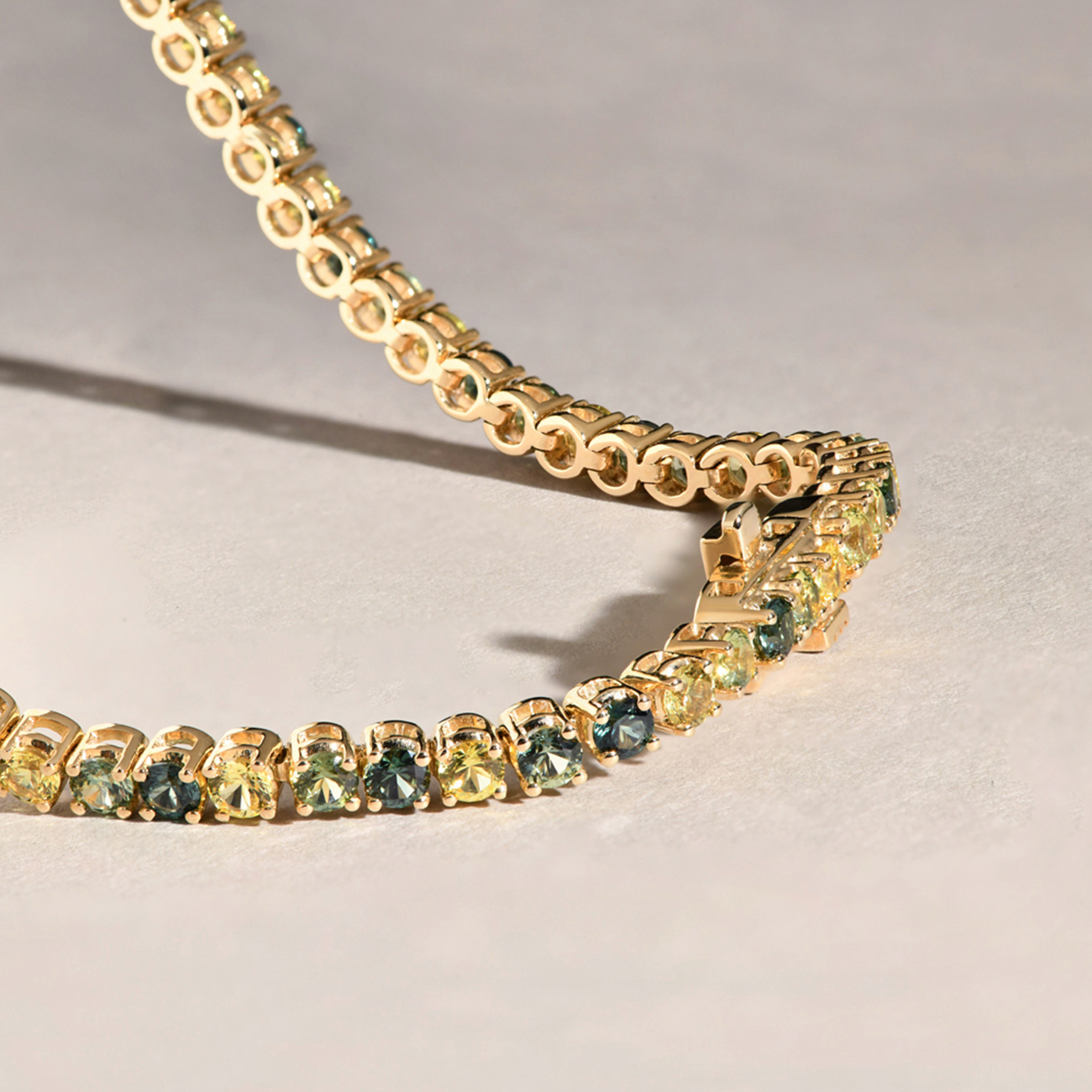 Multi-coloured Australian Sapphire Nara Bracelet
