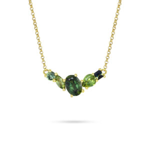 Multi-coloured Australian Sapphire Ophelia Necklace