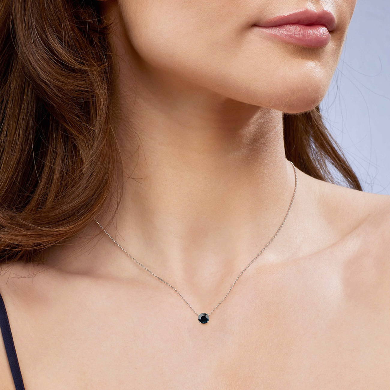Blue Australian Sapphire Maira Necklace