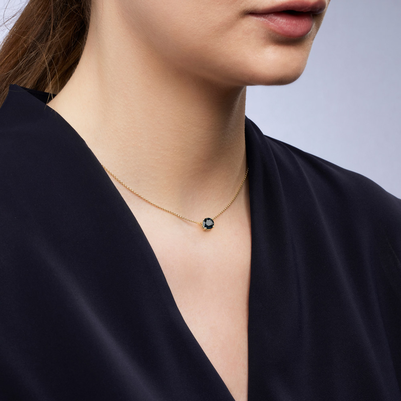 Blue Australian Sapphire Maira Necklace