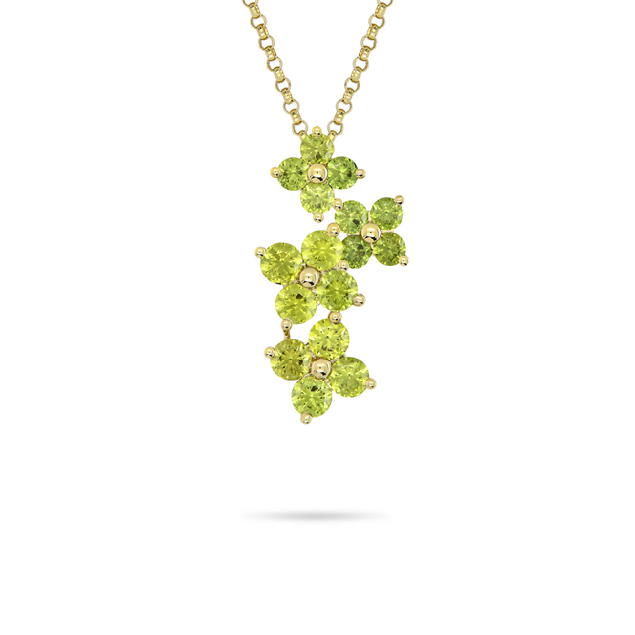 Green Australian Sapphire Tinka Necklace