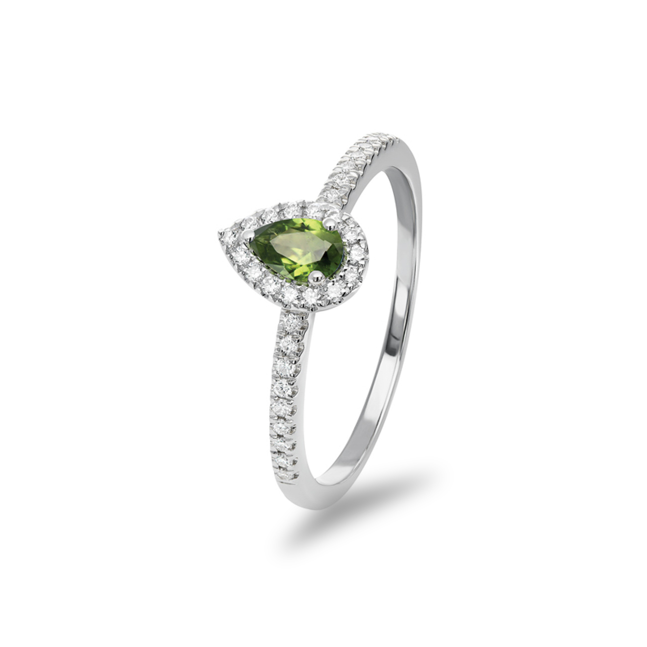 Green Australian Sapphire &#038; Diamond Clarissa Ring