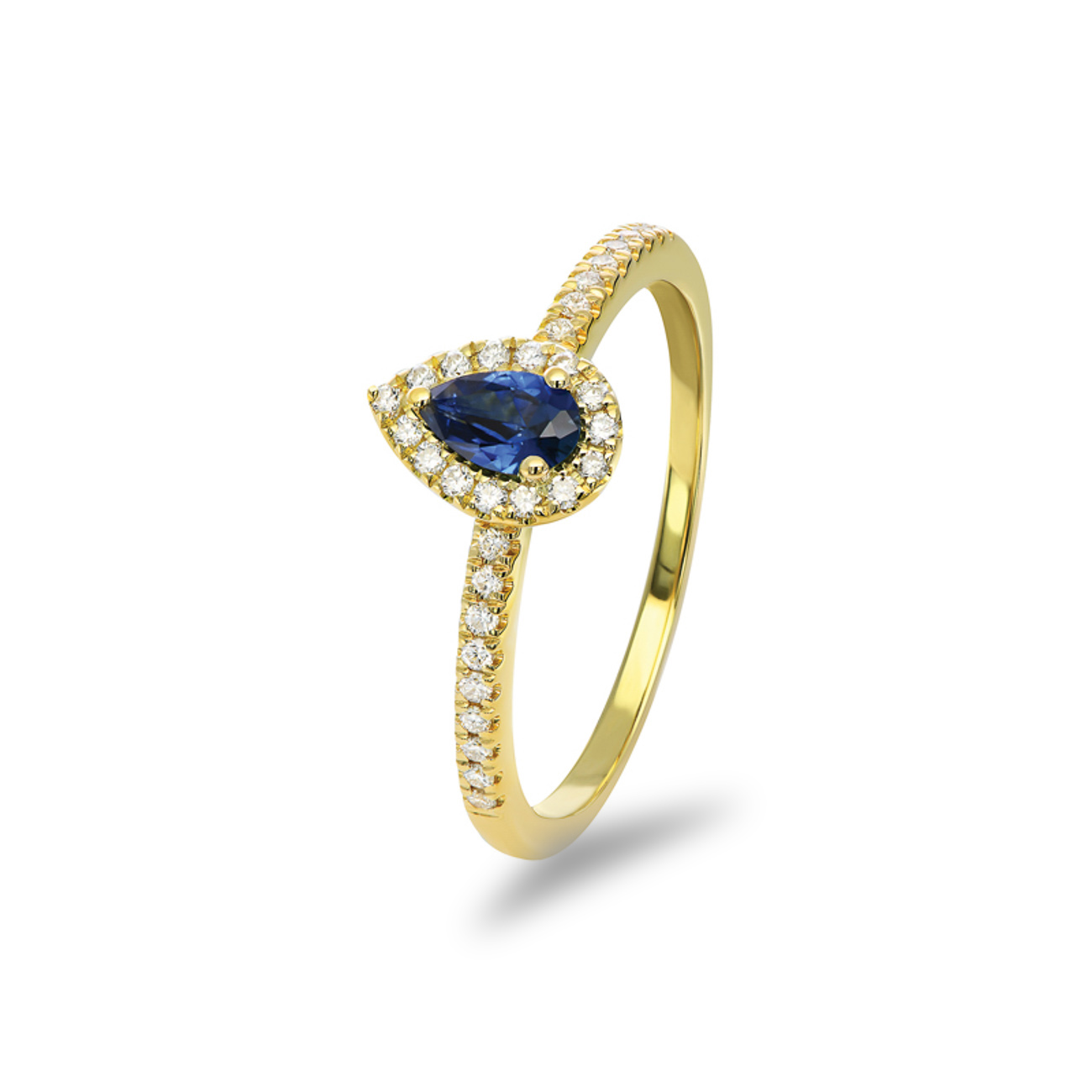 Blue Australian Sapphire Clarissa Ring