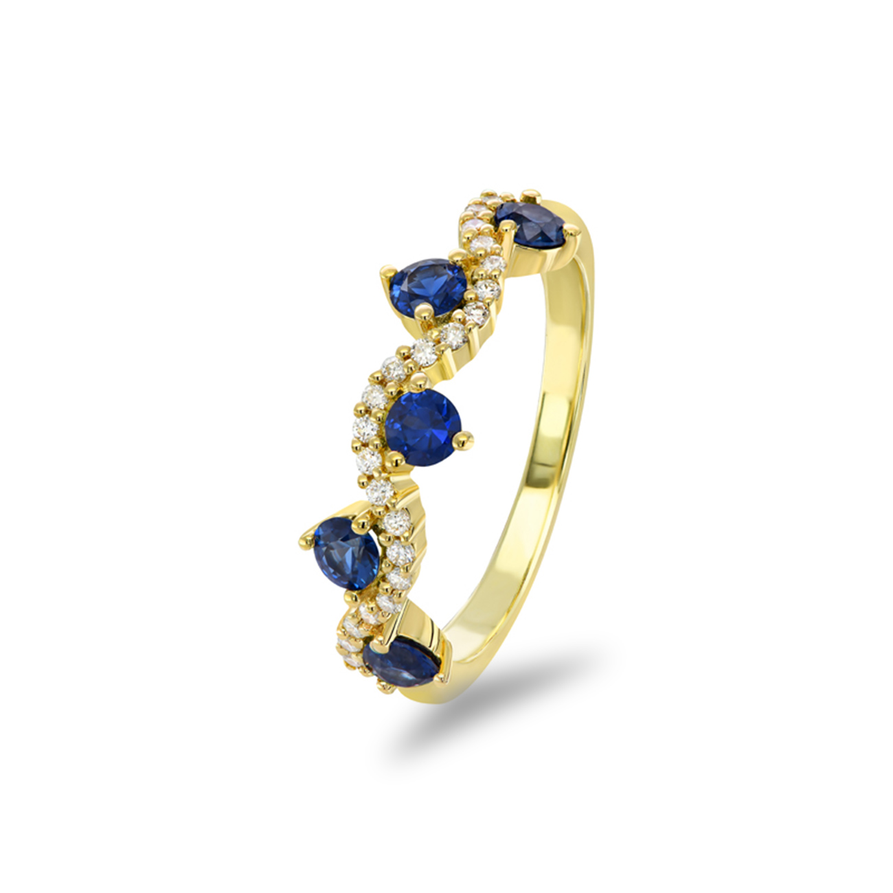 Blue Australian Sapphire Savannah Ring