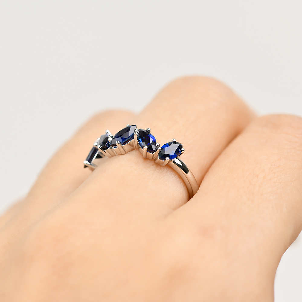 Blue Australian Sapphire Matilda Ring