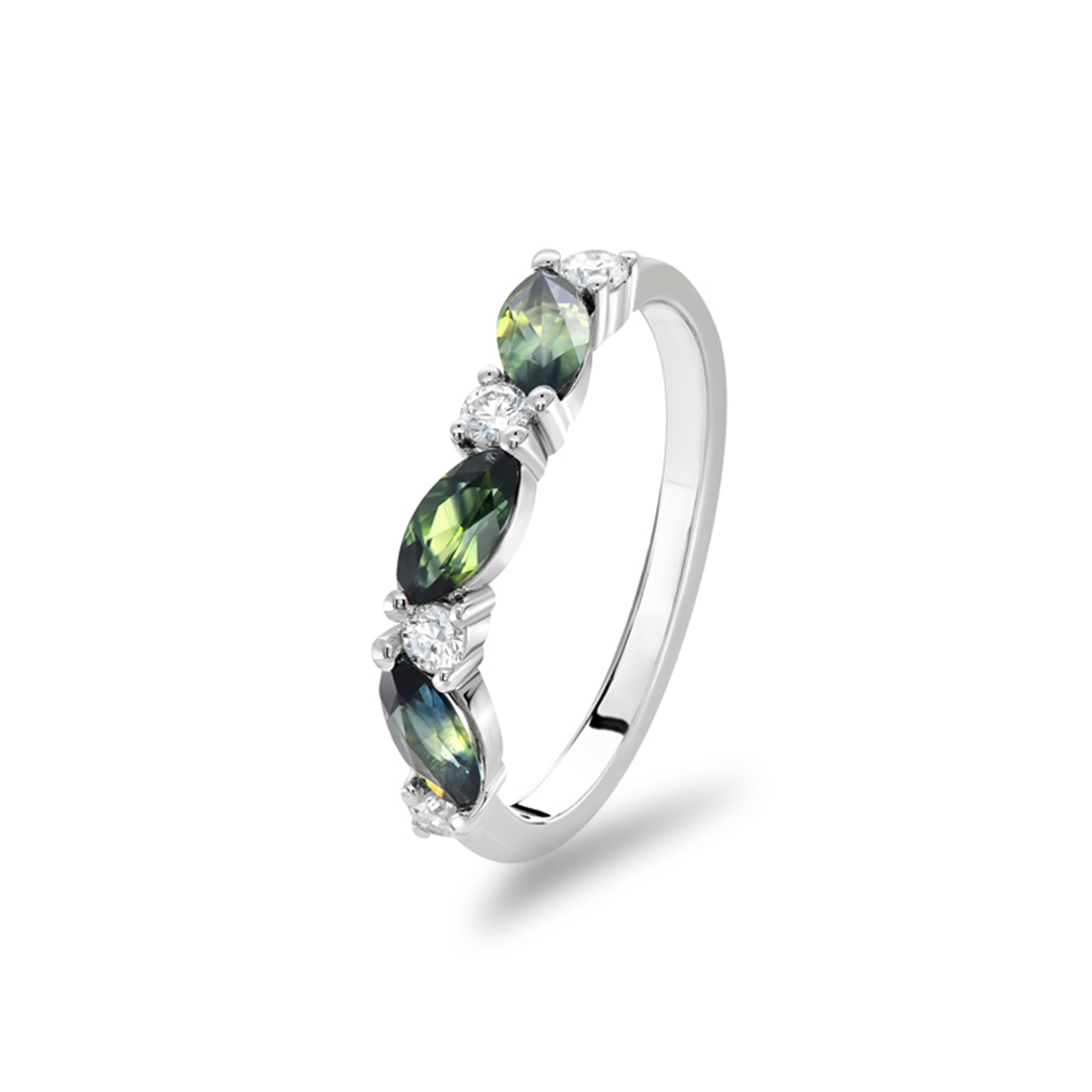 Teal Australian Sapphire Isley Ring