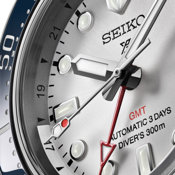 Seiko Prospex Automatic G.M.T Divers SPB519J 42mm watch with white dial and sapphire crystal