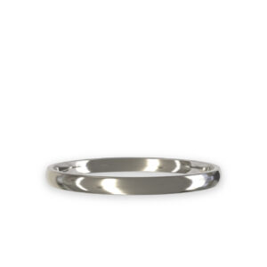 Traditional Wedding Band in 18K White Gold