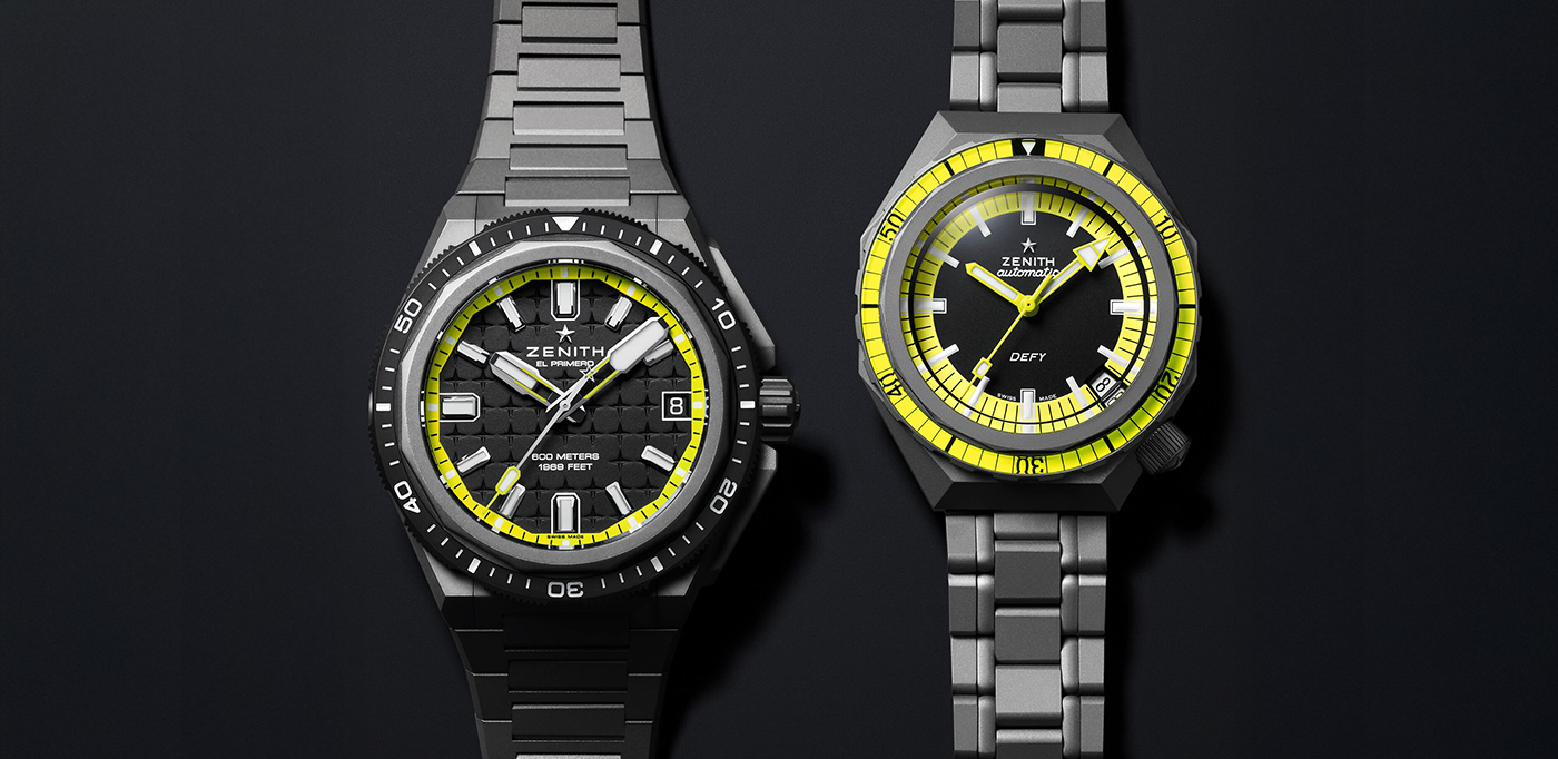 Zenith DEFY Collection – Revival &amp; Extreme Diver in Microblasted Titanium
