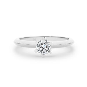 0.50ct Round Brilliant Solitaire Diamond Engagement Ring in 18K White Gold
