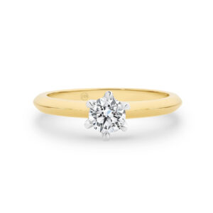 0.50ct Round Brilliant Solitaire Diamond Engagement Ring in 18K Yellow Gold