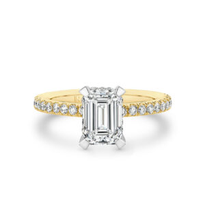Leyla Rose by Gregory Destiny Emerald Cut Lab Diamond Engagement Ring