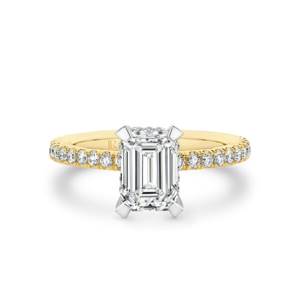 Leyla Rose by Gregory Destiny Emerald Cut Lab Diamond Engagement Ring
