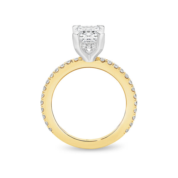 Leyla Rose by Gregory Destiny Emerald Cut Lab Diamond Engagement Ring
