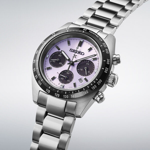 Seiko Prospex Speedtimer 39mm Purple Dial SSC955P Tokyo 2025 Limited Edition Close Up