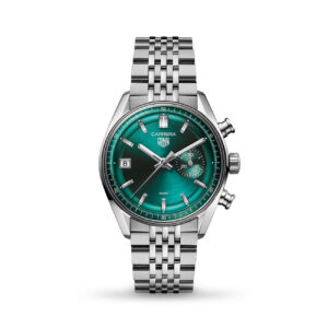 TAG Heuer Carrera Chronograph 39mm CBS2211.BA0048 Teal Green Dial with Bracelet