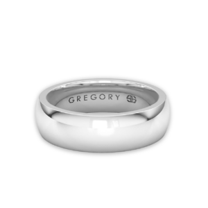 Classic Wedding Band in 18K White Gold