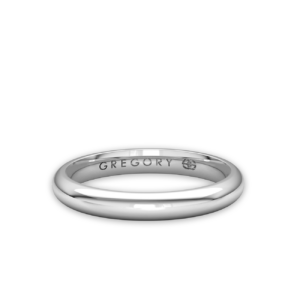 Classic Wedding Band in 18K White Gold