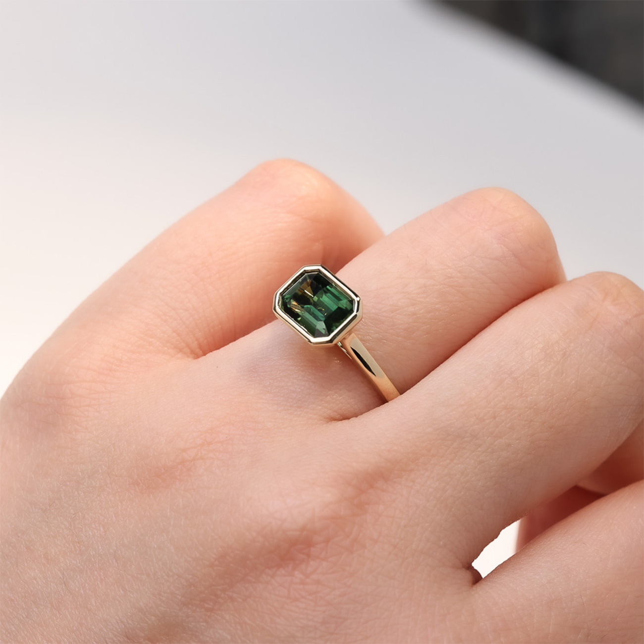 Green Australian Sapphire Eloise Ring