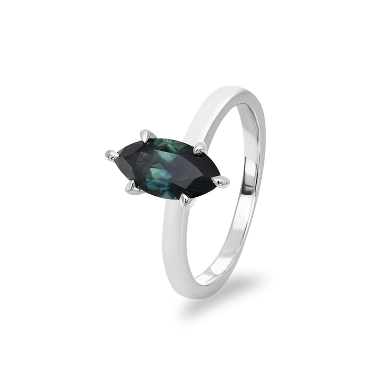 Blue Australian Sapphire Maya Ring