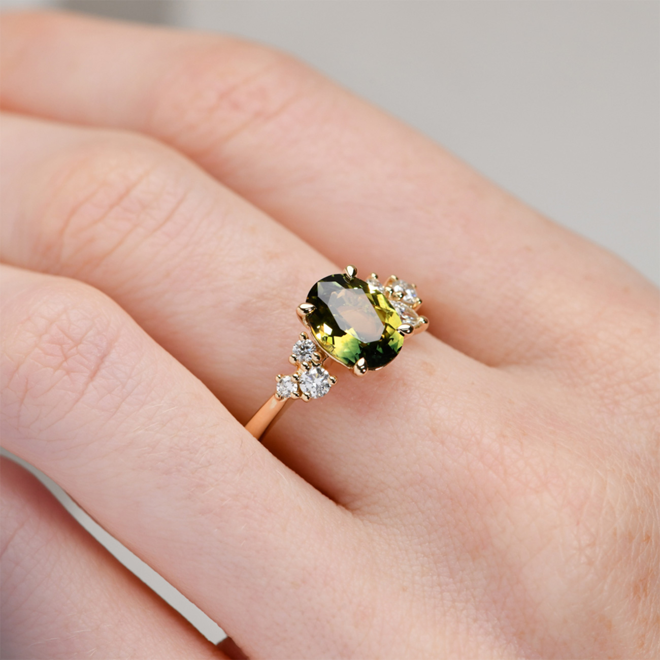 Parti Yellow Australian Sapphire Aurelia Ring