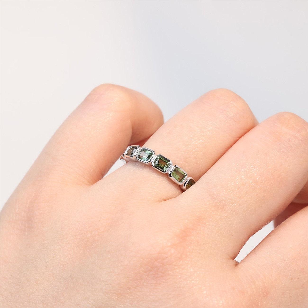 Multi-coloured Australian Sapphire Allegra Ring