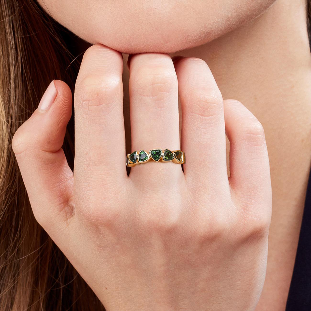 Teal Australian Sapphire Tirzah Ring