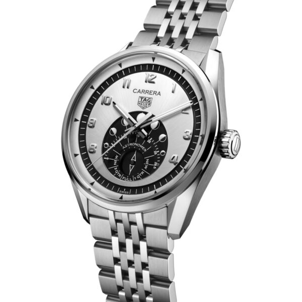 TAG Heuer Carrera Astronomer WBX2110.BA0044 Silver Black Dial 39mm