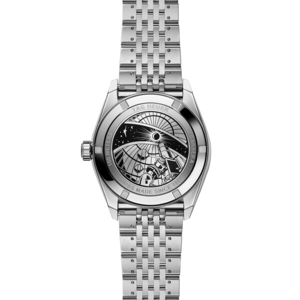 TAG Heuer Carrera Astronomer WBX2110.BA0044 Silver Black Dial 39mm Case Back