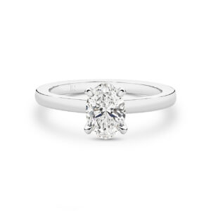 Leyla Rose by Gregory 1ct Legacy Oval Lab Diamond Engagement Ring in White Gold