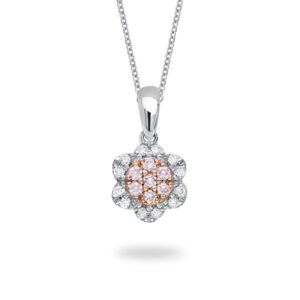 Pink & White Diamond Blush Lucy Necklace