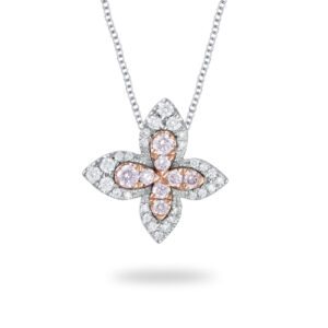 Pink & White Diamond Blush Iria Necklace