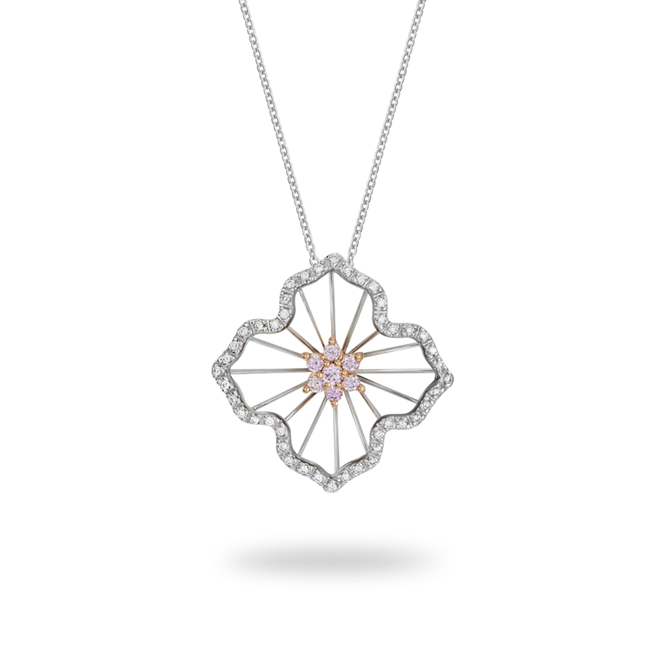Pink &#038; White Diamond Kimberley Mavisha Necklace